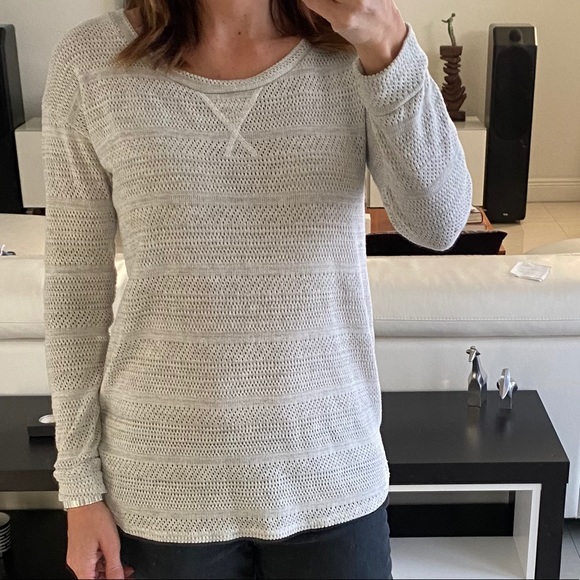 AG Long Sleeve Tunic Pullover Gray Size M - Picture 8 of 9